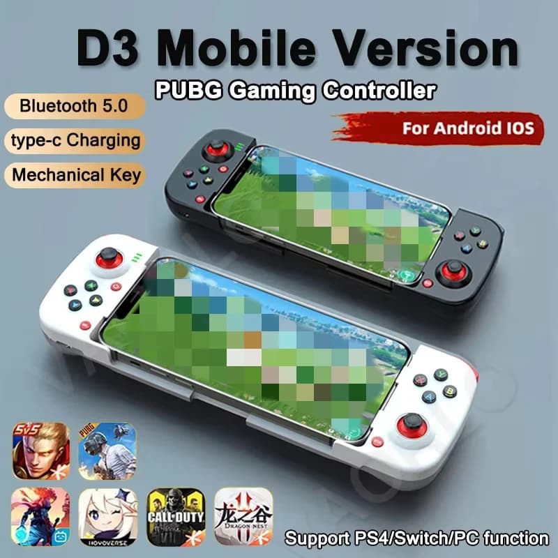 Android IOS Gamepad Joystick Eat Chicken Gamepad für PS4 Switch PC Drahtloser BT 5.0 Dehnbar Game Controller für Handy