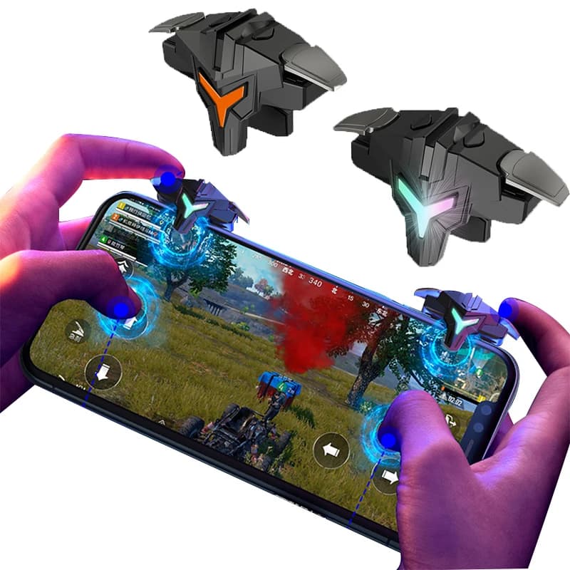 A1 Handy-Spiel Trigger für PUBG Telefon Gaming Controller Gamepad Joystick Ziel Schießen Löst 4 Finger für PUBG Handy