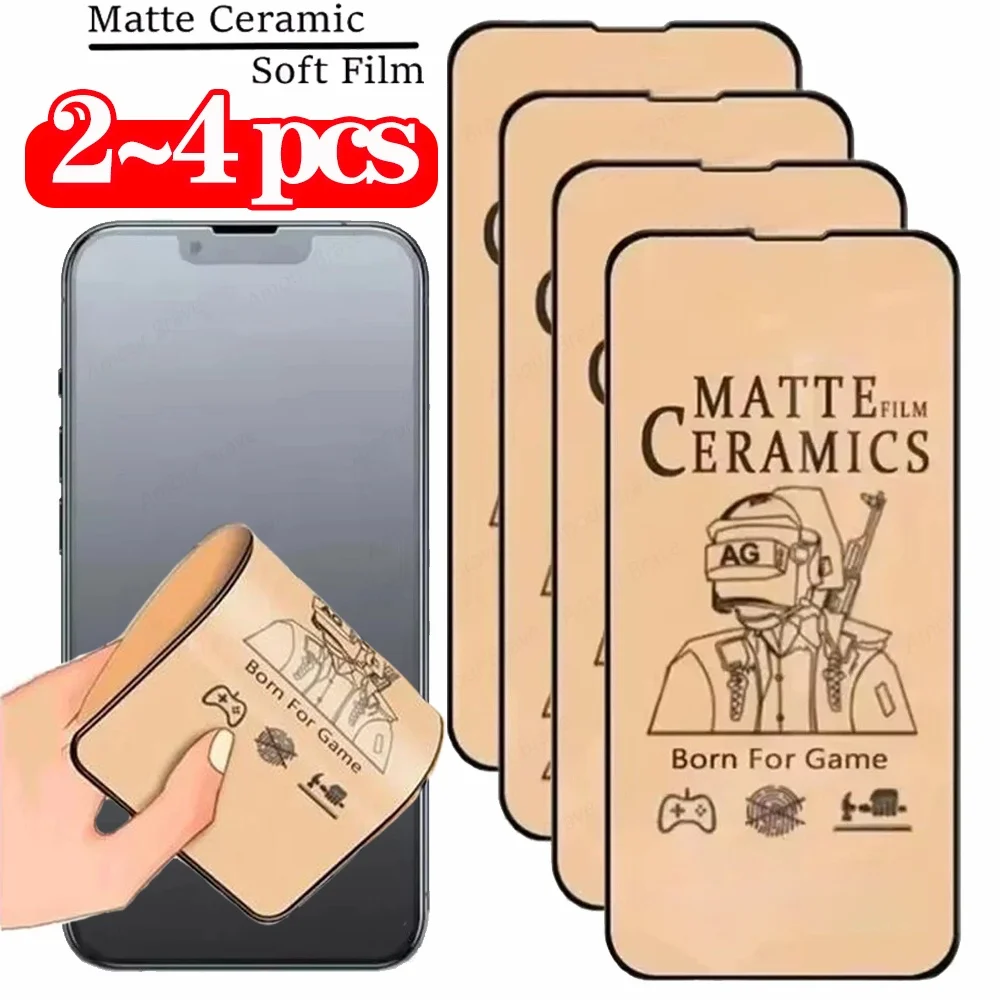 Keramik-Displayschutz für iPhone 17 16 15 14 13 Pro Max matte Keramikfolie für iPhone 11 12 17 Pro weicher Film kein Glas