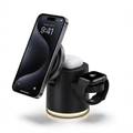 3-in-1 Kabellose Ladestation (15W) für iPhone, Apple Watch & AirPods – Faltbar, Nachtlicht, Qi-Zertifiziert