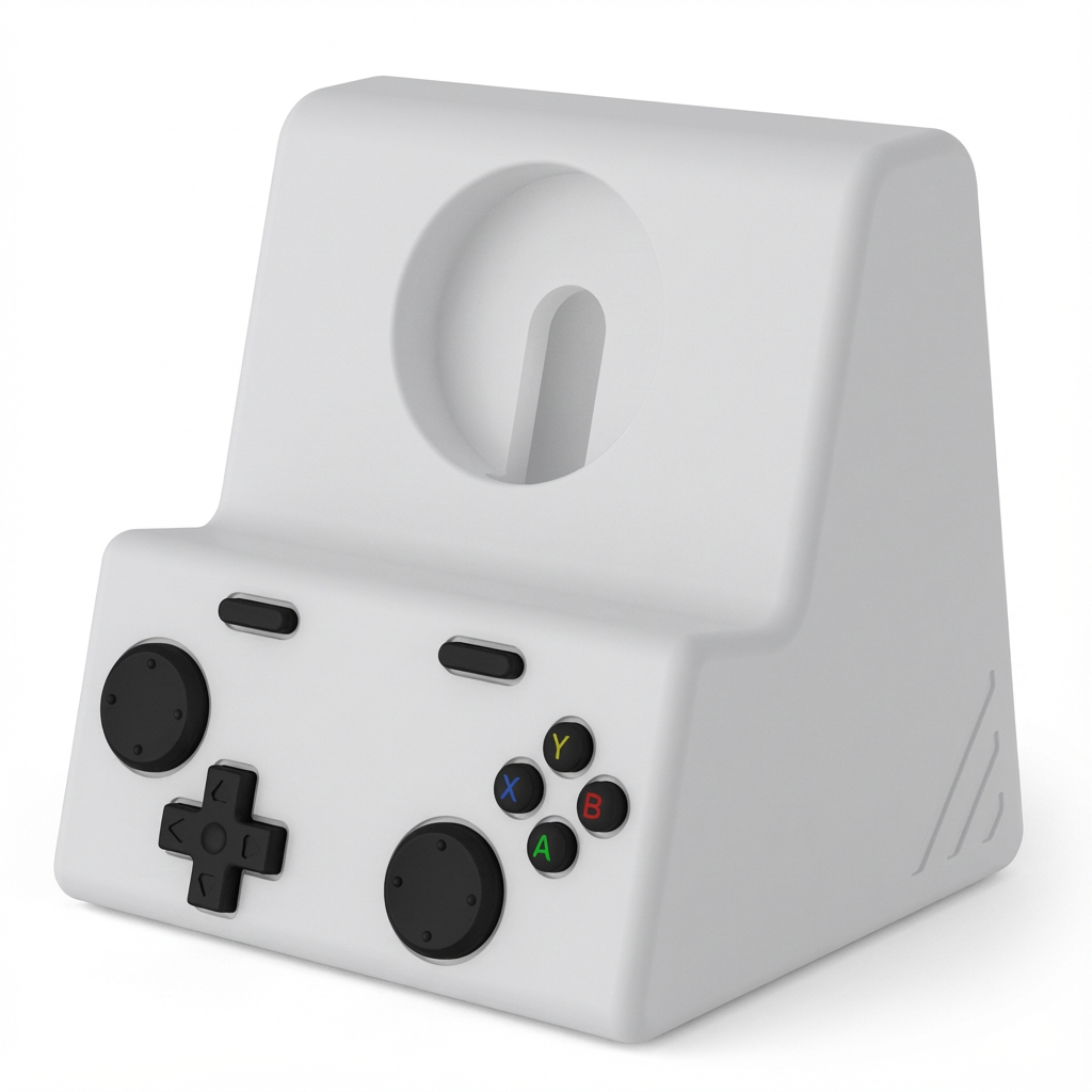 Apple Watch Ladestation im Gaming-Design – Magnetische Dockingstation mit Uhr, Kompakt & Stabil