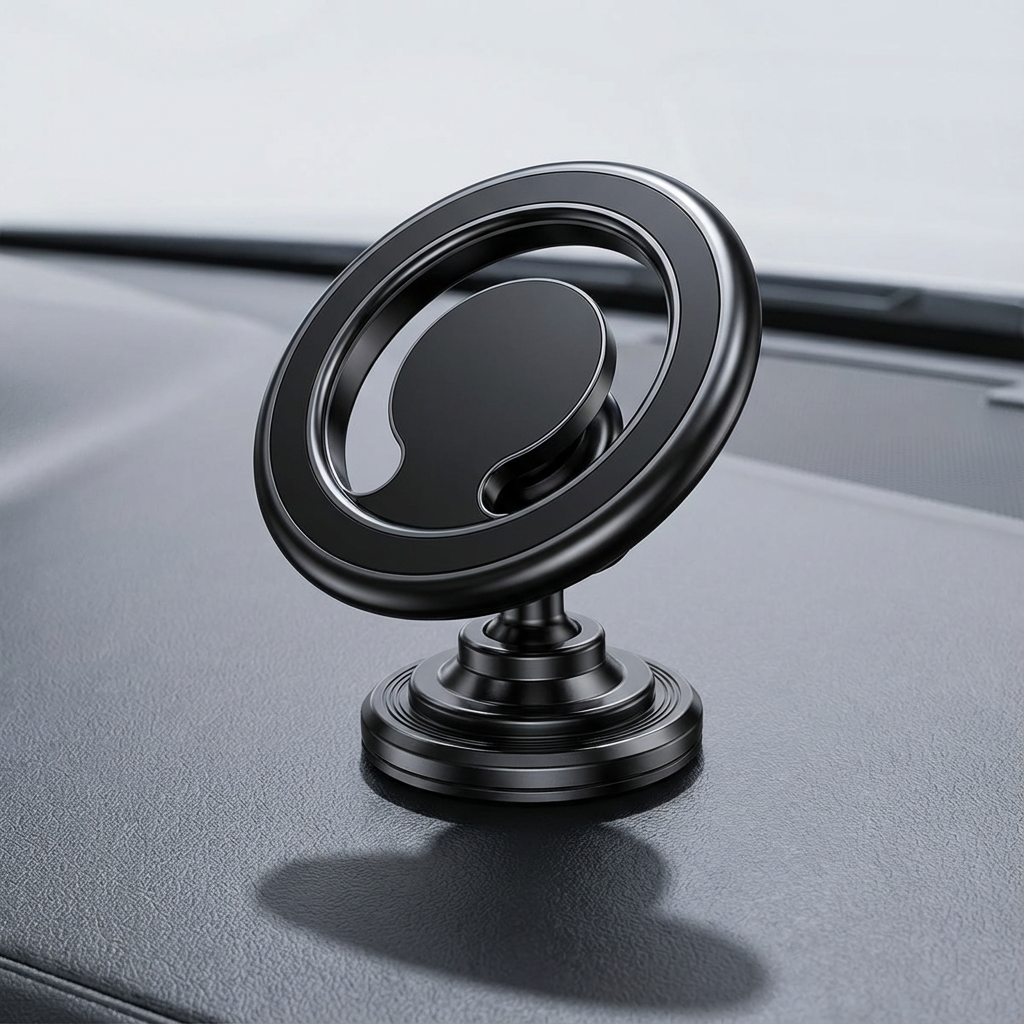 Magnetische Auto-Handyhalterung mit 360° Drehung – kompakter Smartphone-Halter für Lüftungsgitter