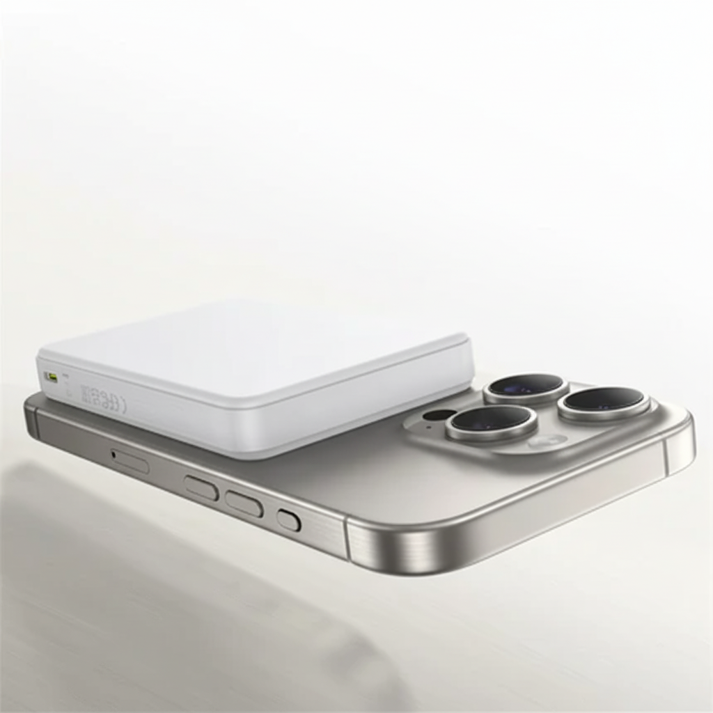 Magnetische Powerbank mit kabellosem Laden – kompakte Zusatzbatterie für iPhone (MagSafe-kompatibel)