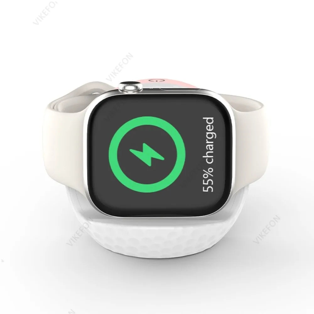 Apple Watch Ladestation mit Nachtlicht – Magnetisches Dock mit Touch-Steuerung & RGB-Beleuchtung