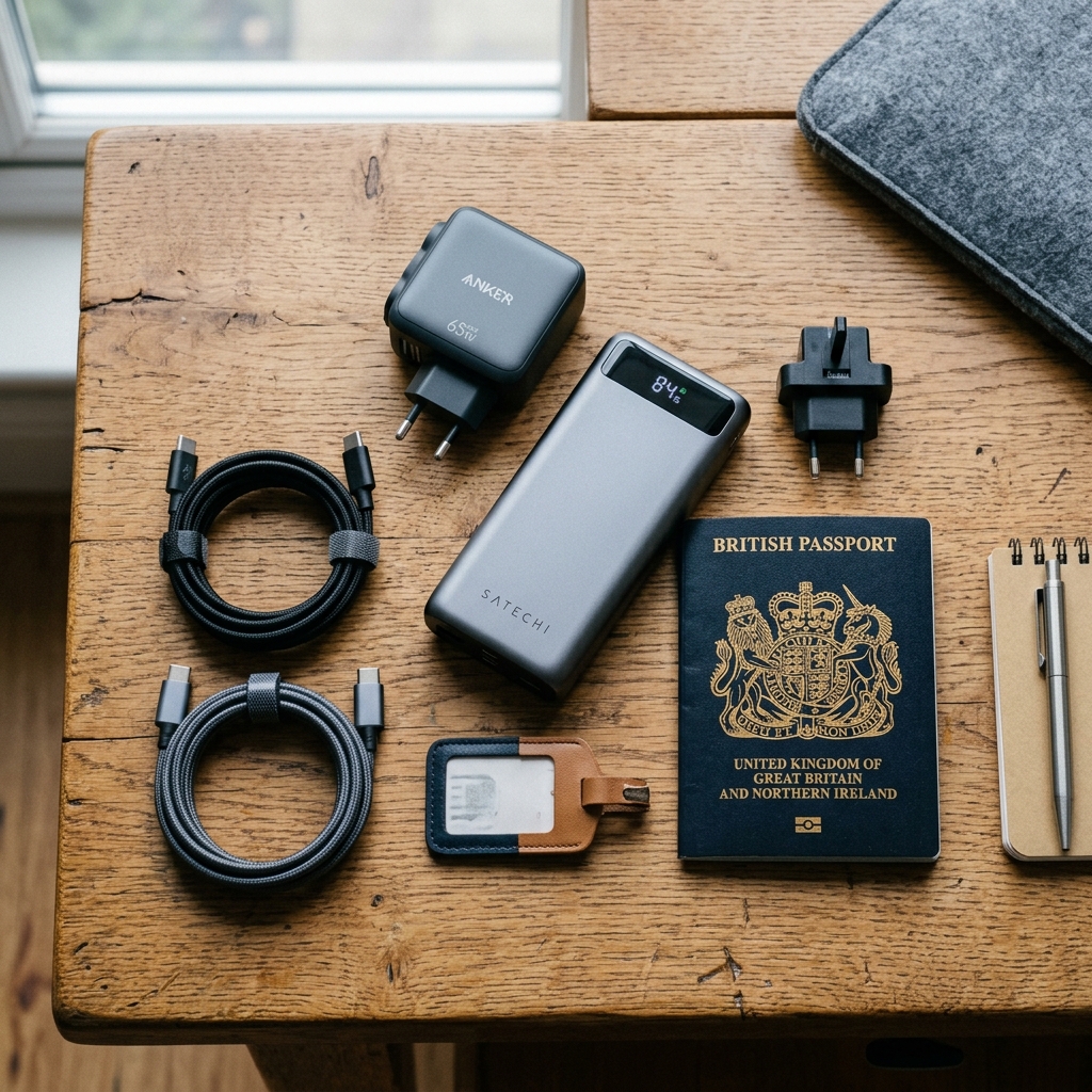 Das perfekte Tech-Setup für Reisende: Powerbanks, Multi-Ports und Kabel